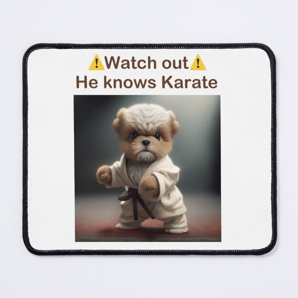 Item preview, dog knows karate designed and sold by Rosiere Donahue ⭐️ ⭐️ ⭐️ ⭐️ ⭐️.