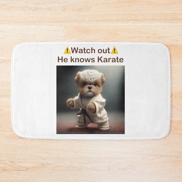 Item preview, dog knows karate designed and sold by Rosiere Donahue ⭐️ ⭐️ ⭐️ ⭐️ ⭐️.