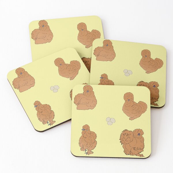 Item preview, Buff Silkie Chicken Pattern Yellow designed and sold by Ashley Gagnon.