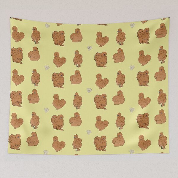 Item preview, Buff Silkie Chicken Pattern Yellow designed and sold by Ashley Gagnon.