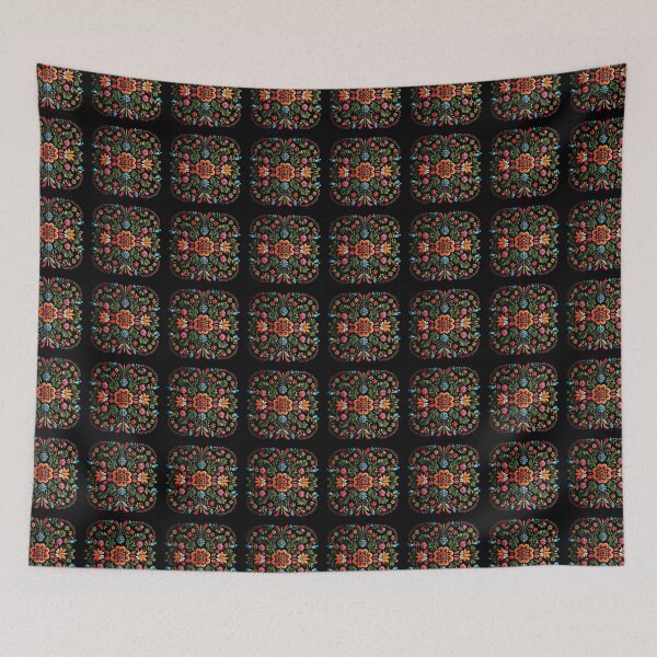 Item preview, Colorful Traditional Portuguese Style Folk Embroidery Pattern designed and sold by Orianah.