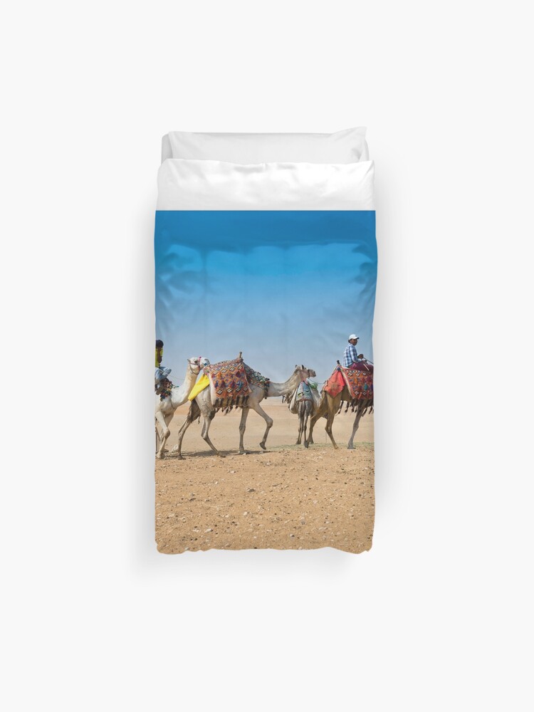 Ships Of The Desert Camel Caravan Duvet Cover By Bitz2809