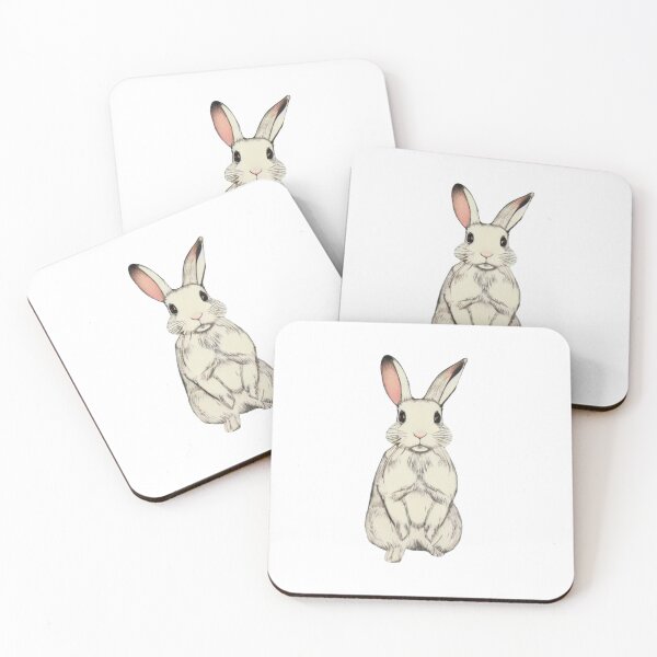 Item preview, White American Cute Rabbit Incoming designed and sold by wigobun.