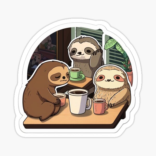 Item preview, Sloth Cafe  designed and sold by myfavoritesm4.