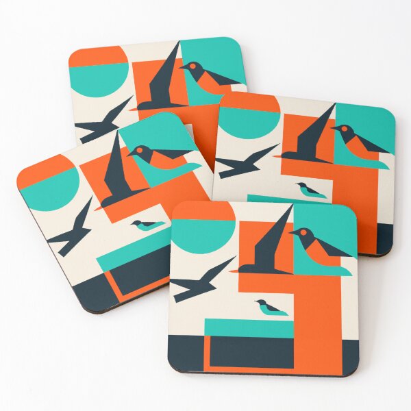 Item preview, Bauhaus style wildlife scene designed and sold by Thecolourwheel.