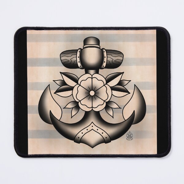 Item preview, Anchor Tattoo - Blue Stripe designed and sold by napiks.