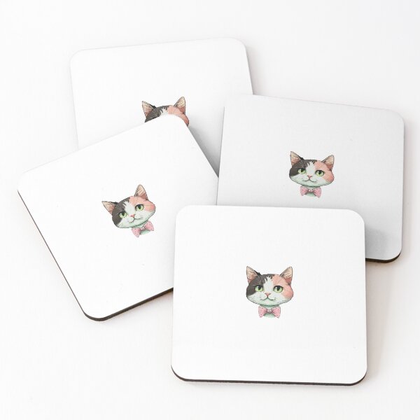 Item preview, Tiny Cat with Bow Tie Illustrations designed and sold by yumeokoete.