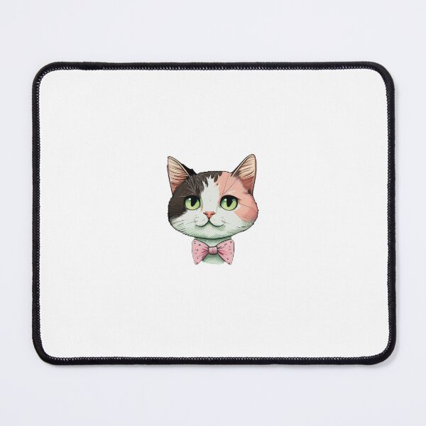 Item preview, Tiny Cat with Bow Tie Illustrations designed and sold by yumeokoete.