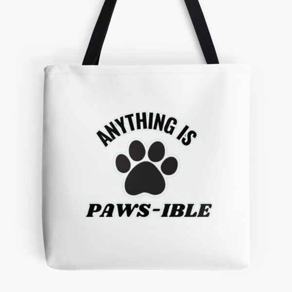 Item preview, "Anything Is Paws-ible" Cute Motivational Dogs/Cats Pun designed and sold by BabiesNanimals.