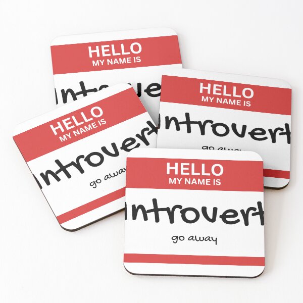 Item preview, Hello my name is: Introvert, go away designed and sold by Sampson-et-al.