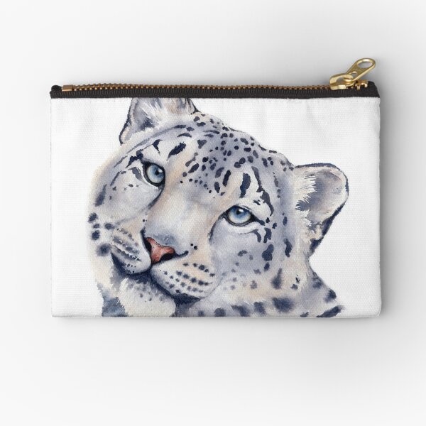 Snow Leopard Zipper Pouch