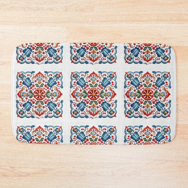 Item preview, Colorful Traditional Portuguese Style Folk Embroidery Pattern designed and sold by Orianah.