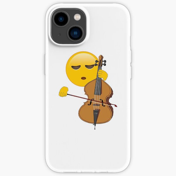 "Funny Emoji Cello Player Gift for Cellists or Bass Players" iPhone