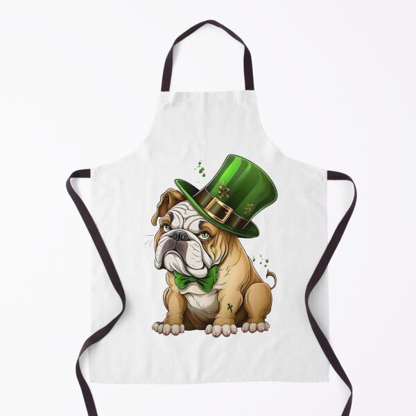 Aperçu de l'œuvre Un mignon chien pit-bull américain portant un chapeau vert créée et vendue par Fivefix-Store.