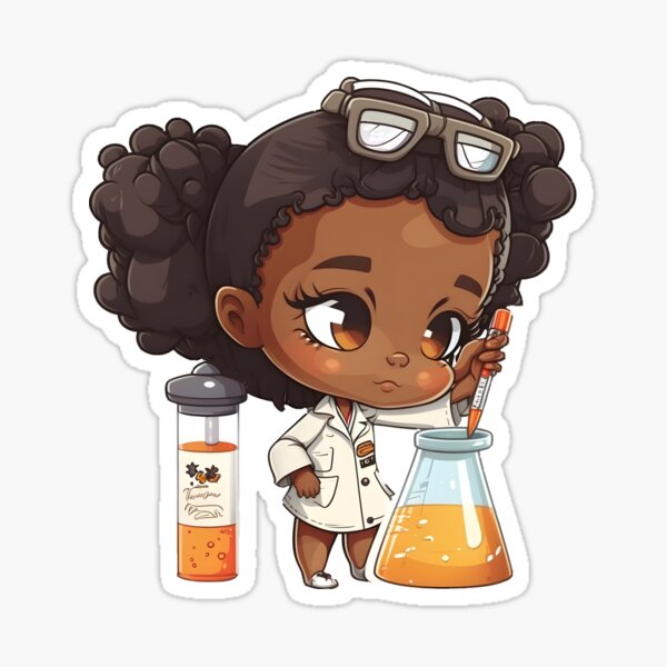 Aperçu de l'œuvre Fille Africaine Future Scientifique créée et vendue par Karen Roach.