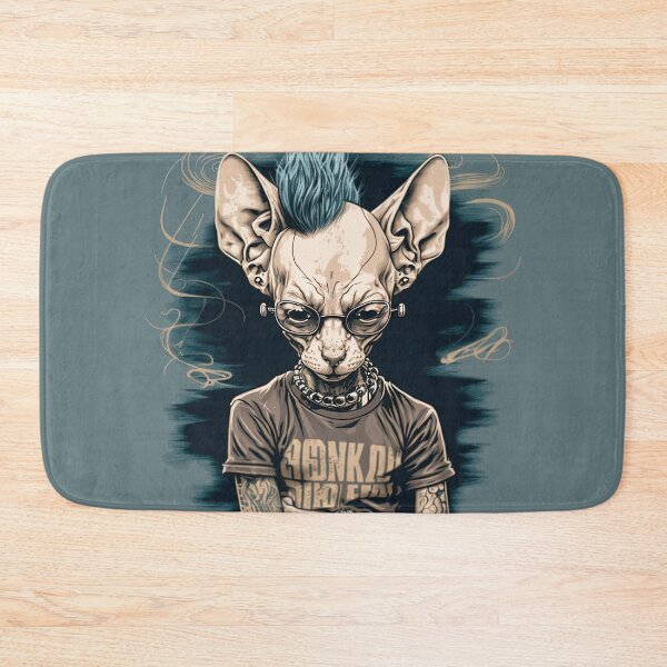 Item preview, Sphynx Cat With Punk Rocker Style designed and sold by Fahmi Muhamad Naser.