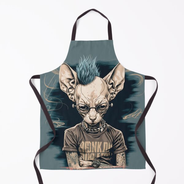Item preview, Sphynx Cat With Punk Rocker Style designed and sold by Fahmi Muhamad Naser.