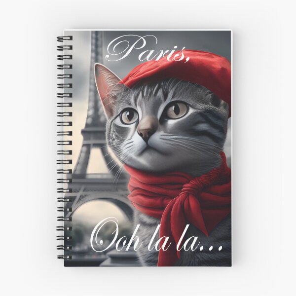 Item preview, Bonjour Paris Ooh la la French Cat Eiffel Tower designed and sold by Parisian252.