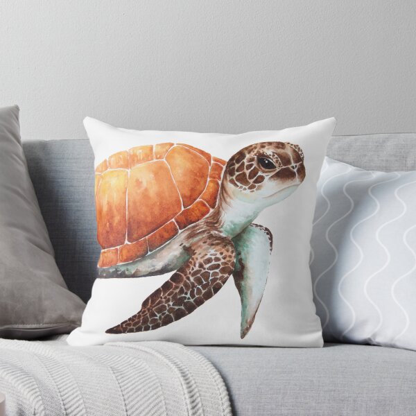 Sea Turtle Throw Pillow