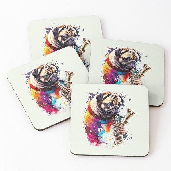 Item preview, The Pug Saxophonist: A Soulful Performance designed and sold by Pawsitive Palette.