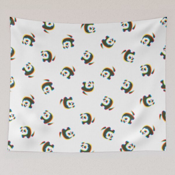 Item preview, soft CMYK panda pattern designed and sold by animinimal.