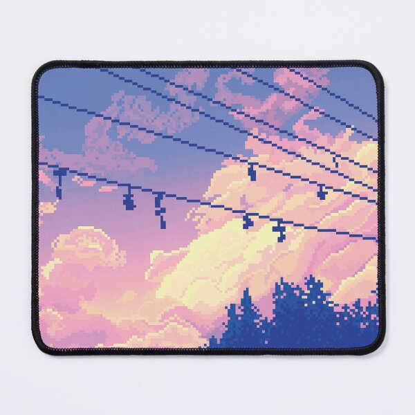 Item preview, Sunset Cloudscape Pixel Art  designed and sold by HeatherUnderground.