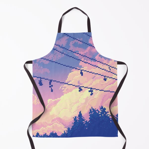 Item preview, Sunset Cloudscape Pixel Art designed and sold by HeatherUnderground.