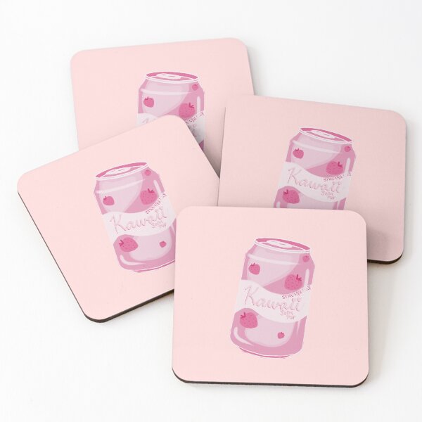 Item preview, Kawaii Strawberry Soda Pop Graphic Design designed and sold by Abyssalbee.
