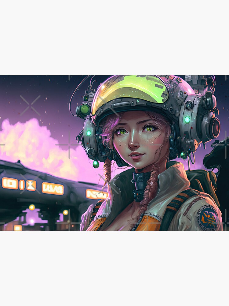 Sci Fi Anime Cyberpunk Anime Racing Queen Pink Car Art Board Print for  Sale by ultra-cool