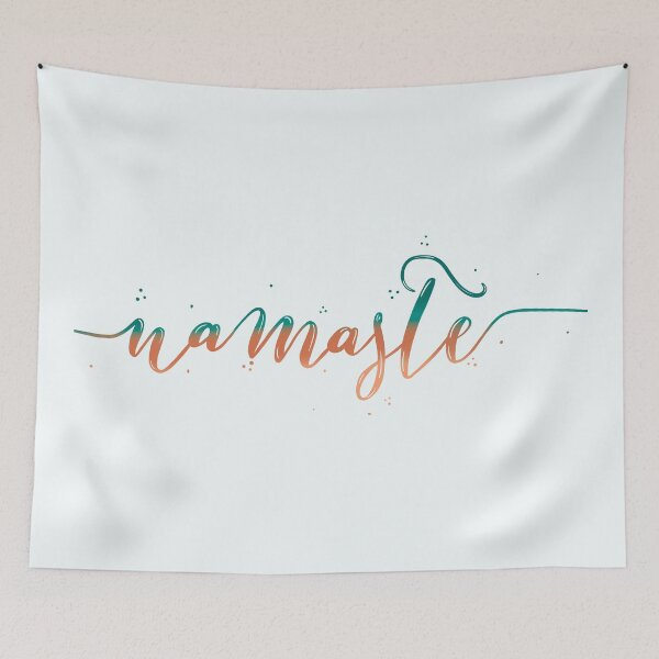 Item preview, peachy namaste designed and sold by EdeeBeeDesign.