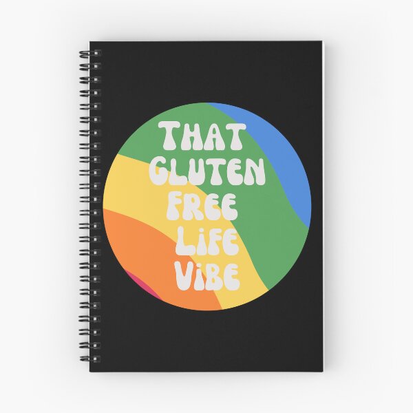 Item preview, Round Retro 1970s Rainbow and Text: That Gluten Free Life Vibe - Light Text designed and sold by Paul Corps.
