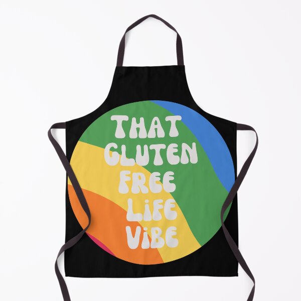 Item preview, Round Retro 1970s Rainbow and Text: That Gluten Free Life Vibe - Light Text designed and sold by Paul Corps.