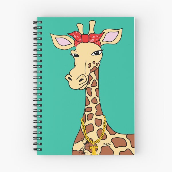Artikelvorschau, Cartoon-Giraffen-Version von Tupac entworfen und verkauft von ansgraphics.