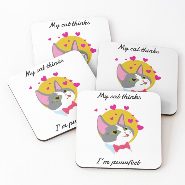 Item preview, My Cat Thinks I'm Purrfect designed and sold by crazydotdesigns.