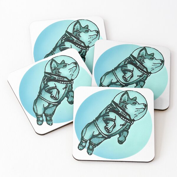 Item preview, Corgi Floating in Spacesuit designed and sold by Corinne Alexa Jackson.