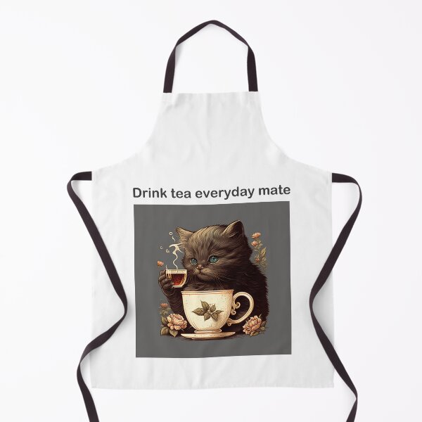 Item preview, drink tea everyday vintage design designed and sold by Rosiere Donahue ⭐️ ⭐️ ⭐️ ⭐️ ⭐️.