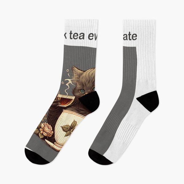 Item preview, drink tea everyday vintage design designed and sold by Rosiere Donahue ⭐️ ⭐️ ⭐️ ⭐️ ⭐️.