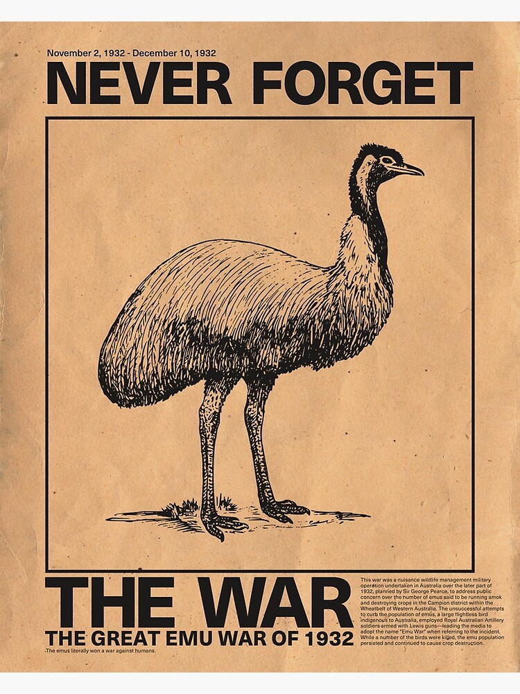 Never Forget The Emu War | Poster