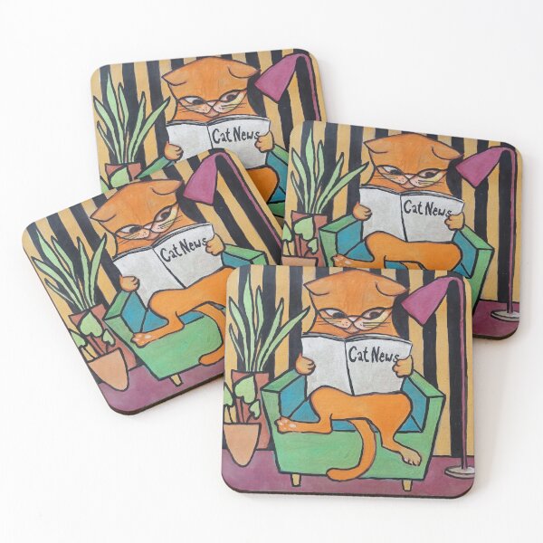Item preview, Cat Reading Newspaper designed and sold by bIRGITvIO.