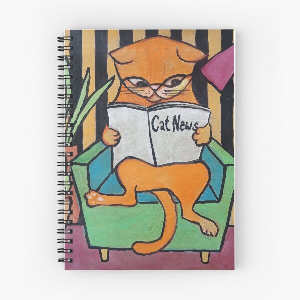 Item preview, Cat Reading Newspaper designed and sold by bIRGITvIO.
