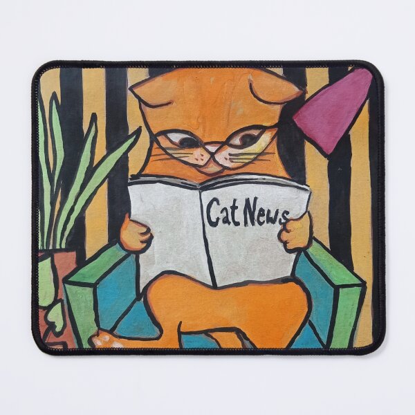 Item preview, Cat Reading Newspaper designed and sold by bIRGITvIO.