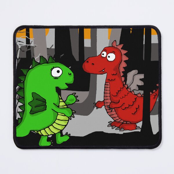 Item preview, D is for Dragon - Little Red Dragon designed and sold by Cinzia Fabrizio.