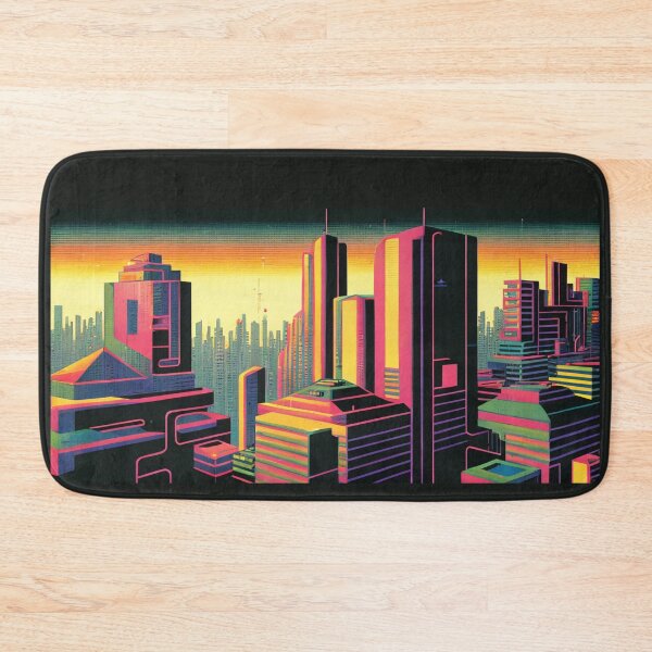 Item preview, Futuristic City Yellow designed and sold by CosyDesign.