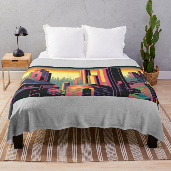 Item preview, Futuristic City Yellow designed and sold by CosyDesign.
