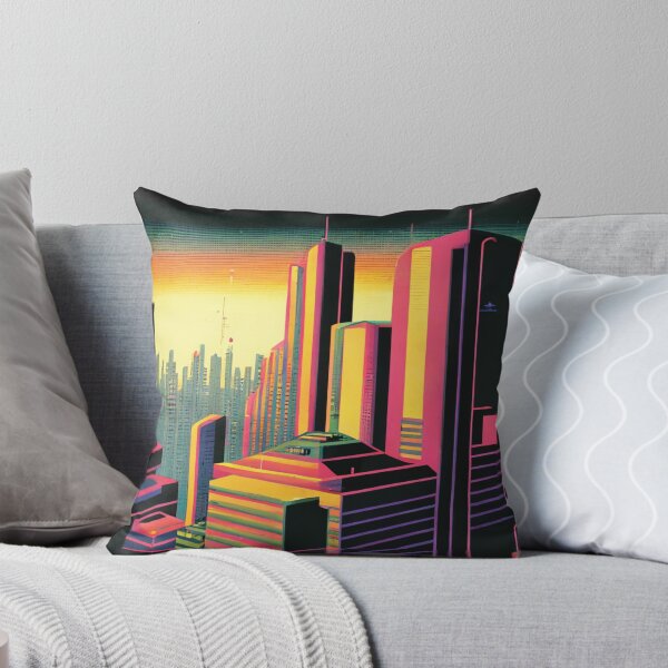 Item preview, Futuristic City Yellow designed and sold by CosyDesign.