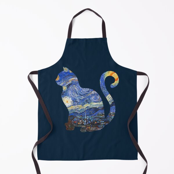 Item preview, Cat Tshirt Starry Night Cat Tee Van Gogh Cat designed and sold by Leon-Alexander.
