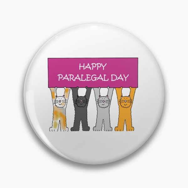 Item preview, Happy Paralegal Day October Cute Cartoon Cats designed and sold by KateTaylor.