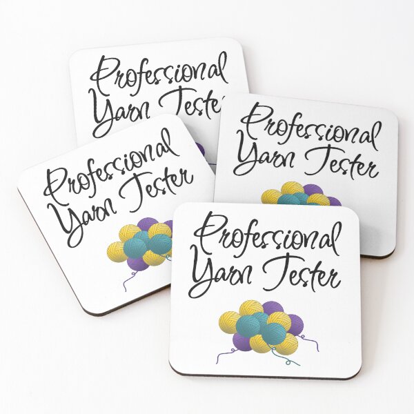 Item preview, Professional yarn tester, funny text design for crocheters, knitters, yarn collectors designed and sold by wondertree.