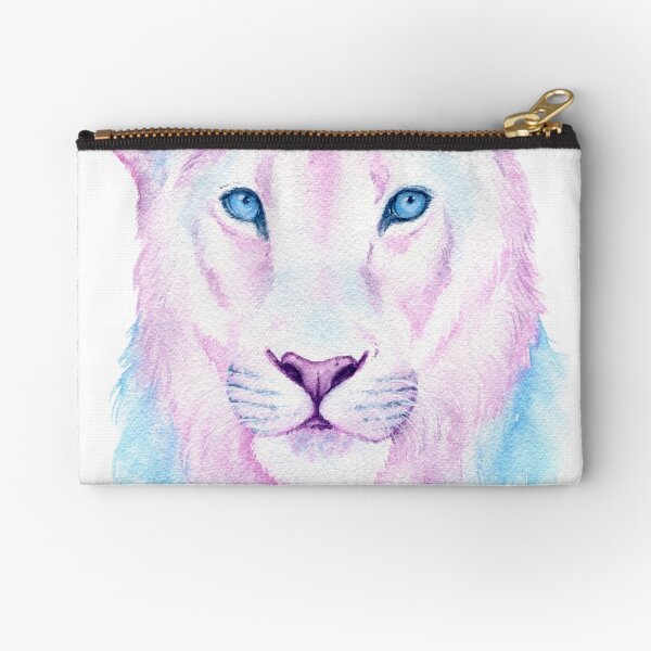 Trans Pride Lion Watercolor Zipper Pouch
