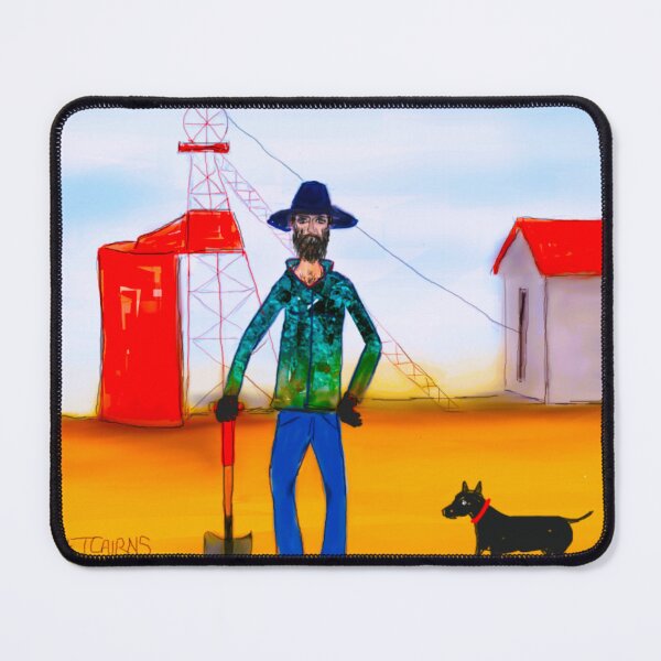 Item preview, "Bearded Miner & His Staffy Dog" designed and sold by EJCairns.